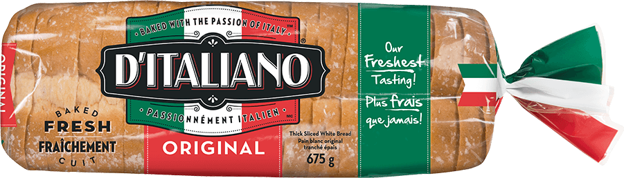 Bag of D’Italiano® Thick Slice Original White Bread