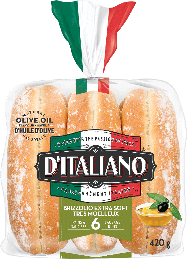 Bag of D’Italiano® Brizzolio Sausage Rolls