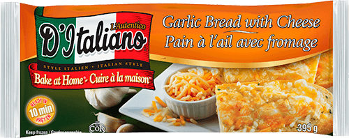 Bag of D’Italiano® Bake At Home Garlic Bread with Cheese