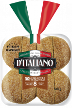 D’Italiano® 100% Whole Wheat Crustini Buns