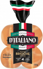 D’Italiano® Brioche Style Hamburger Buns